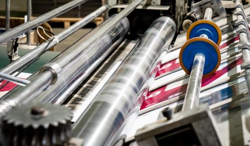 Printing at high speed on offset machine label rolled up printing out group