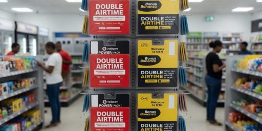 Vodacom and MTN blister packs
